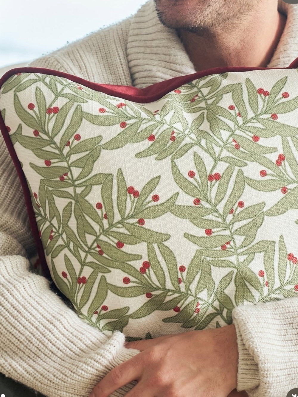 Sewing Down South 2 Branch Berry Pillow Covers 18”x18”